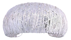 Brazalete de alambre de plata esterlina italiana Milor de 7 pulgadas x 1 pulgada EBS9454/121424 - Imagen 1 de 4