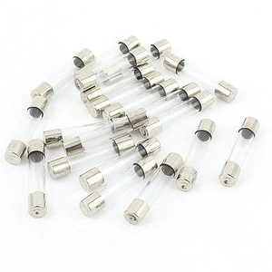 20pcs 250V 1A 6 x 30mm Quick Acting Fast Blow Glass Tube Fuses - Bild 1 von 1