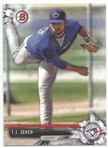 Béisbol T.J. Zeuch Toronto Blue Jays 2017 Bowman Draft - Imagen 1 de 3