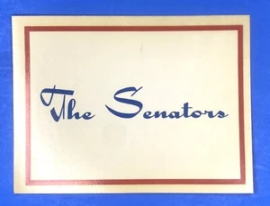 1961 Fleer Team Logo Decal WASHINGTON SENATORS / Sticker - Double Bubble - Picture 1 of 2