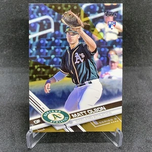2017 Topps Matt Olson Gold Parallel/2017 SP Rookie RC #476 Braves Leichtathletik - Bild 1 von 1