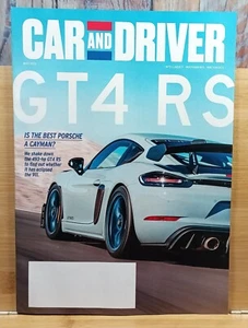 Car and Driver Magazine MAY 2022 GT4 RS Is the Best Porche A Cayman? - Picture 1 of 12