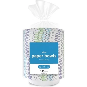 Ultra Paper Bowls, 20 Oz, Disposable, 540 Count 4 packs of 135, White Previously - Picture 1 of 7
