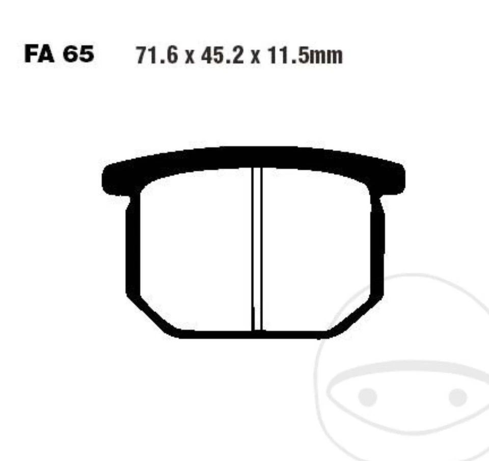 EBC Garnitures De Frein FA065V pour Suzuki GS Taille GSX D E Eg Ça Ex L M T - Photo 1/1