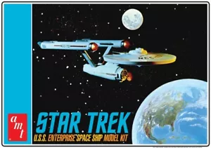 Star Trek USS Enterprise Space Ship Classic (vintage cover box) - AMT 1296 Kit - Imagen 1 de 5