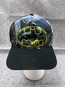 Batman Hat Cap Snap Back Youth One Size Blue Black Polyester Outdoors DC Comics - Picture 1 of 12