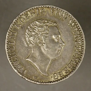 German State Wurttemberg 1825 W Gulden AU - Picture 1 of 2