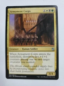 MTG Magic The Gathering Card Armament Corps Creature Human Soldier Khans Of Tark - Picture 1 of 2