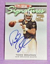 2003 Topps Total Todd Bouman Signature Card #TS-TB Saints