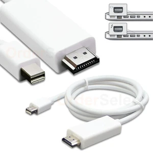 ThunderBolt Mini DisplayPort to HDMI Cable for MacBook Pro Air Surface Pro - Picture 1 of 6