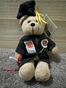 LAUREA orso peluche orsacchiotto berretto e abito con diploma giocattolo Josef Albers timbro USPS - Foto 1 di 8