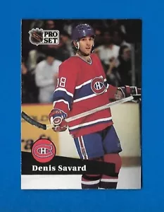 #128-235 DENIS SAVARD ERROR WRONG BACK PETR NEDVED 1991-92 PROSET - Picture 1 of 2