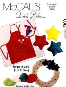 1990's McCall's 10 Great Gifts Pet Bed, Apron, Necktie Pattern 0012 UNCUT - Picture 1 of 2