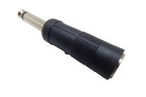 Aux-Adapter, 6,35 mm mono Klinkenstecker auf 6,35 mm stereo Klinkenbuchse - Bild 1 von 2