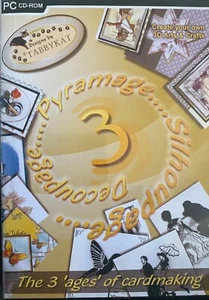 DECOUPAGE .. PYROMAGE … SILHOUPAGE … Die 3 „Zeitalter“ der Kartenherstellung CD-ROM  - Bild 1 von 3