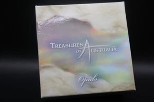 2008 Treasures of Australia 1oz Silbermünze mit Opal 1 Karat Münze #4586 von 7500 - Bild 1 von 7