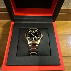 TISSOT Seastar Watch Automatic Men's Black Dial Swiss Made Round Used From Japan - Picture 1 of 9