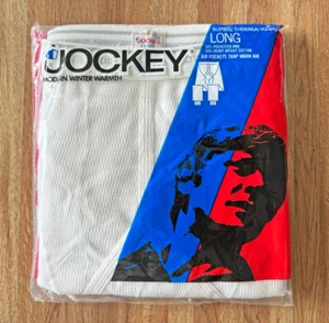 Vtg 1974 Jockey Thermal Underwear, Long Johns ~ 38 Long ~ New Old Stock, Sealed - Bild 1 von 2