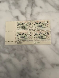 SCOTT #1318 PLANT FOR A MORE BEAUTIFUL AMERICA - Plate Block MNH Free Shipping - Picture 1 of 1