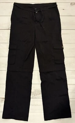 Pantalones Prana Breathe para mujer 6 negros cargo convertibles senderismo aire libre elásticos Foto 1 de 4