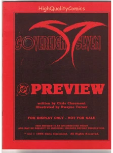 SOBERAN SEVEN, promoción en blanco negro, Chris Claremont, 1994, en muy buen estado/nuevo en serie, vista previa - Imagen 1 de 1