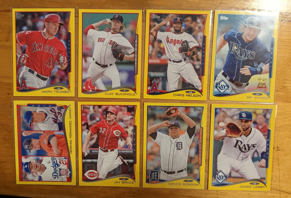 2014 Topps Baseball Yellow parallel singles Fill your set you pick choice - Image 1 of 1