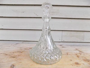 Crystal Lismore Versand Dekanter & Stopper - Bild 1 von 3
