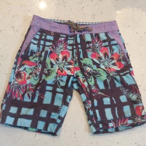 Robert Graham Shorts Mens 30 Multicolor Surf Swim Ocean Beach Drawstring Lined - Picture 1 of 13