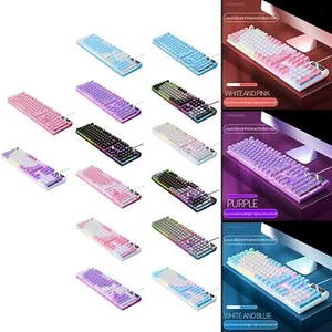 Mechanical Gaming Keyboard USB RGB Backlit LED Lighting - Picture 1 of 21