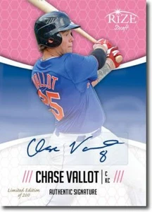 CHASE VALLOT 2014 Rize Rookie Autograph PINK AUTO RC LE/200 - Picture 1 of 2