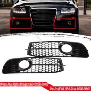 Paar Stoßstange Nebelscheinwerfer Kühlergrill Für Audi A6 C6 S-line 2008 - 2011 - Picture 1 of 10
