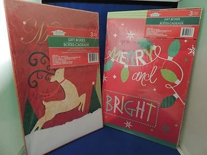 NUEVO 6 Cajas de Regalo de Navidad Camisa Talla Diferentes Diseños Conjunto Multicolor - Imagen 1 de 4
