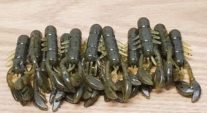 2.75' DROP SHOT CRAW (GREEN PUMPKIN) Finesse Worm , HVY GARLIC 15 CT - Picture 1 of 4