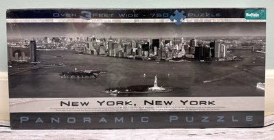 New York City Panoramic Puzzle in Black &White Buffalo Games NEW Sealed - Image 1 of 4