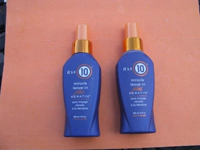 Brand New -  It's A 10 Miracle Leave-In Plus Keratin 4 fl Oz - Lot of 2 - Image 1 of 2