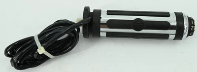 Harley-Davidson Chrome and Rubber  Hand Grip Complete Assembly - Image 1 of 4