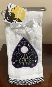 Ouija Planchette Psychic Oracle Decorative Kitchen Dish Towel Halloween Set - Picture 1 of 4