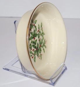 Lenox Holiday 5” Fruit / Dessert (Sauce) Bowl – Holly & Berries | Made in USA - Picture 1 of 5