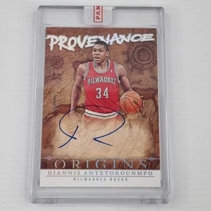 2024-25 Panini Origins Giannis Antetokounmpo On Card Auto /15 Bucks - Picture 1 of 4