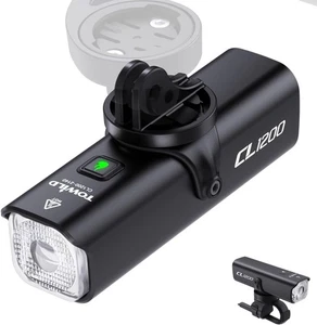 towild 1200 Lumen Bike Lights,Front Bike Light 4000mAh Type-C Rechargeable Bicyc - Picture 1 of 6