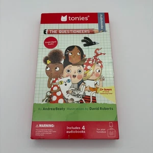 Tonies Audiolibros The Questioneers Paquete de 4, 5+ Horas Audio Libro Serie Figura - Imagen 1 de 2