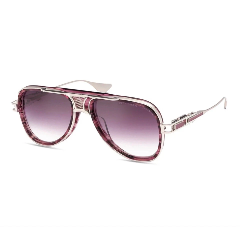 DITA GRANDDECADE DTS460-A-04 Фиолетовый Завихряющийся Серебряный Градиент Sunglasse - Изображение 1 из 4
