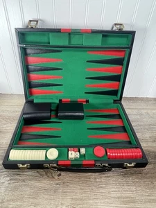 Set valigetta gioco da tavolo backgammon vintage Reiss - Foto 1 di 8