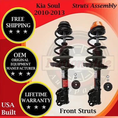 Monroe OEM Front Struts For 2010-2013 Kia Soul 1.6L 2.0L Lifetime Warranty - Изображение 1 из 4