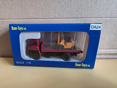 Camión de plataforma Base Toys DA24 Leyland Comet con carretilla elevadora Lincoln Shackleton 1:76 Foto 1 de 4