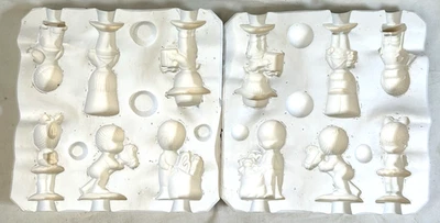 Horno molde de fundición de cerámica vintage 1980 Duncan Wee Kid adornos 536B Foto 1 de 4