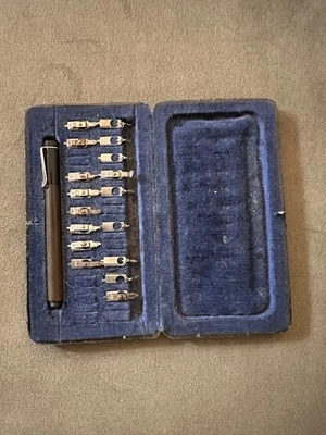 Conjunto de canetas técnicas vintage Pelikan Graphos (caixa) - Feito na Alemanha - Imagem 1 de 4