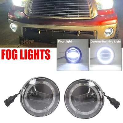 Pair For 05-11 Tacoma/ 07-13 Tundra/ 08-18 Sequoia LED Bumper Fog Light DRL RA - Imagem 1 de 4