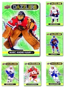 2021-22 Upper Deck DAZZLERS GREEN **** PICK YOUR CARD **** From The SET - Foto 1 di 51