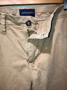 American Eagle Hose Herren 28 x 30 Beige Chino Slim Straight Stretch Core Flex - Bild 1 von 17